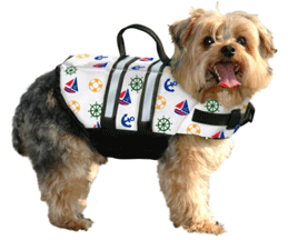 Paws Aboard Nautical Dog Life Jacket
