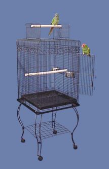 Hana Hut Playtop Small Bird Cage with Stand