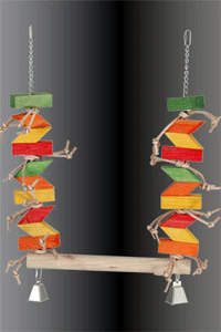 Giant Parrot Swing with Leather