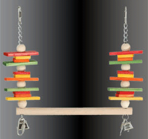 Parrot Swing with Colored Chews