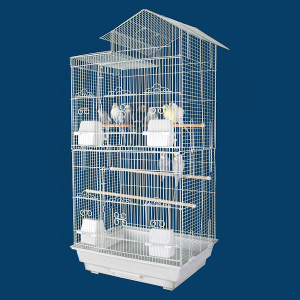 Kapaa Kabin Housetop Small Bird Cage Parakeet Bird Cages and Small Bird Cages at Bird Cages 4 Less