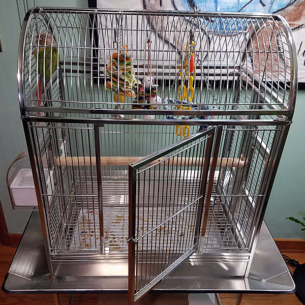 Java Hut Haven Stainless Steel Bird Cage, Stainless Steel Bird Cages