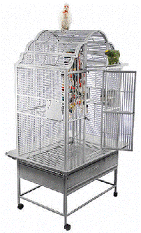 Koloa Kavern Convertible Top Stainless Steel Bird Cage
