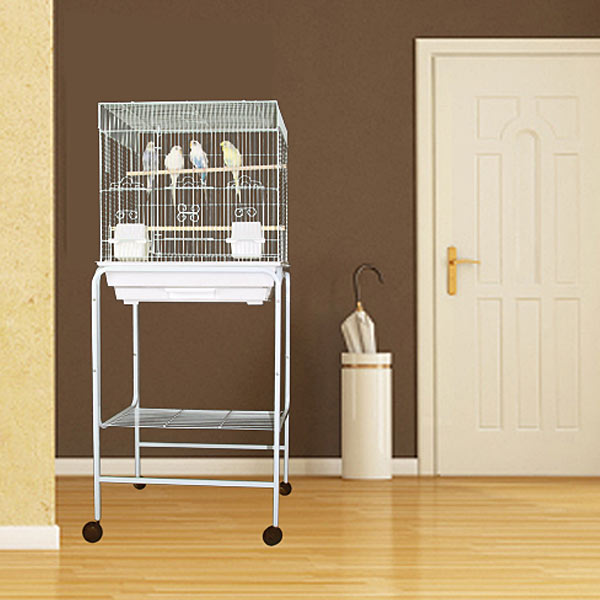 Kahua Kabin Flattop Small Bird Cage: Small Bird Cages and Parakeet Bird ...