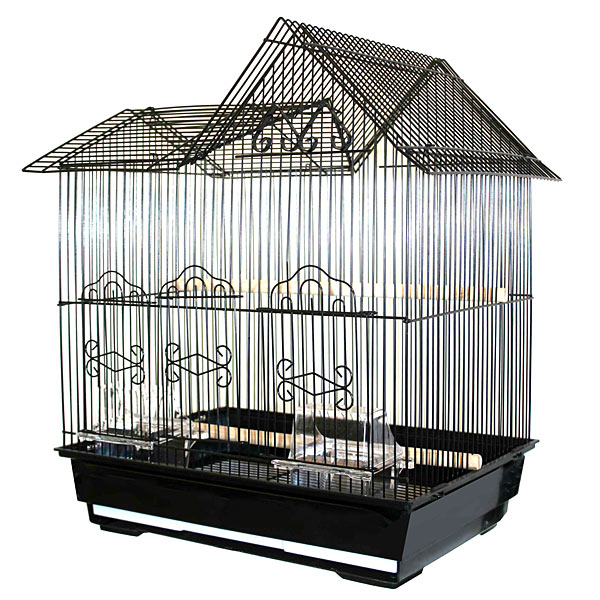 Kama Krib Housetop Small Bird Cage: Parakeet Bird Cages and Small Bird ...