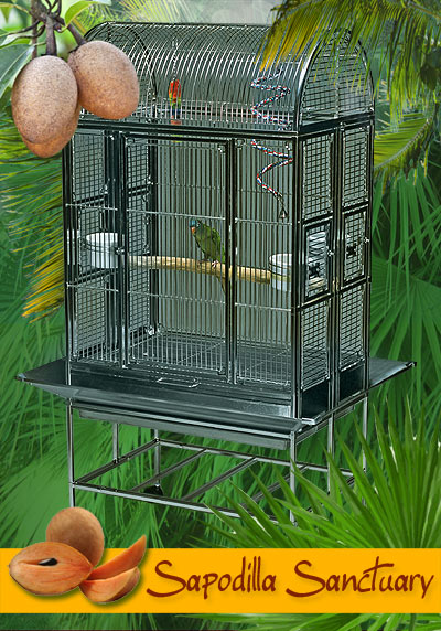 NEW Lot of 2 Bird Parrot Cage Stainless Steel Seed Water Feeder Cups--4" ** 