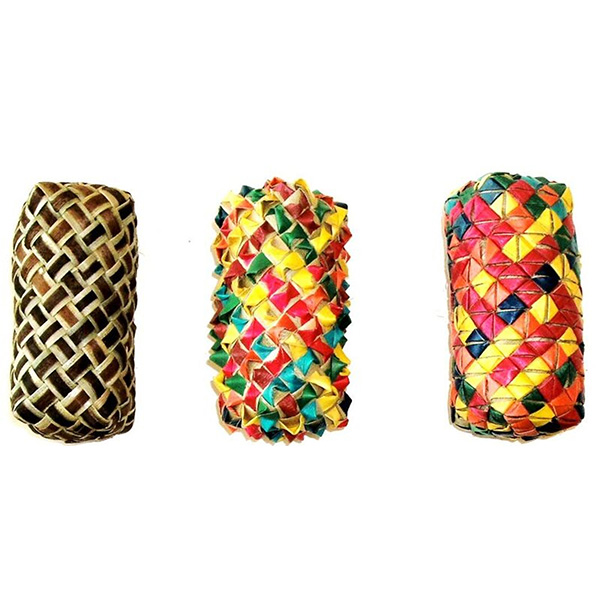 Cylinder Woven Foot Toy (pack of 3)