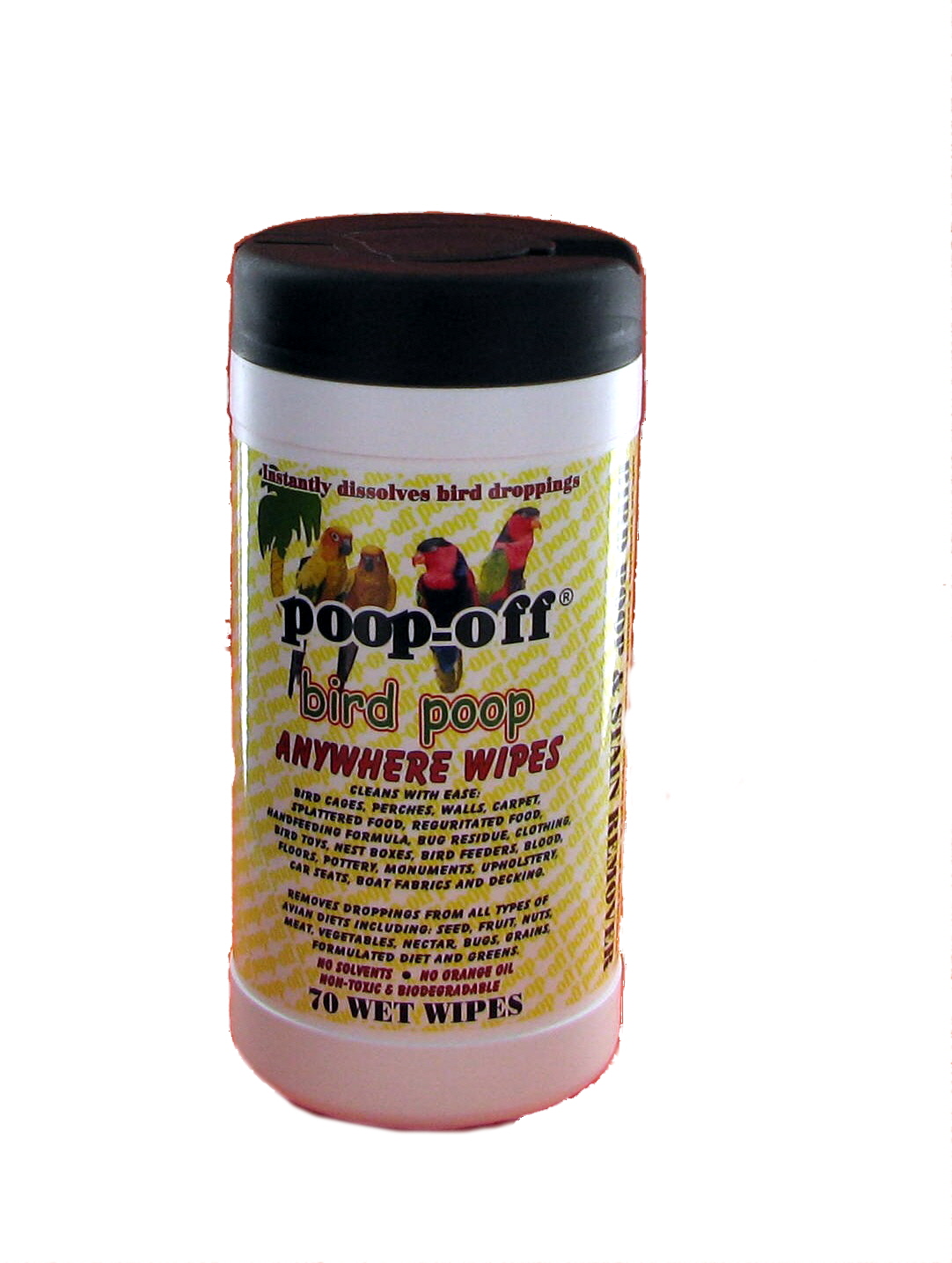 Poop Off Bird Poop Remover from Bird Cages, Perches, Walls, Carpet